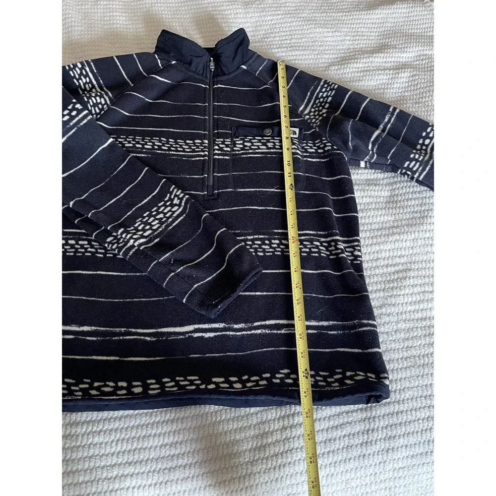 Men's small  The North Face Quarter Zip Navy Fisherman Naval Pattern Sweater